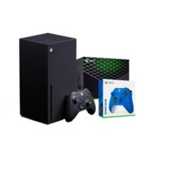 MICROSOFT - Consola Xbox Serie X Negro 1TB SSD 4K  Control Xbox Wireless - Azul