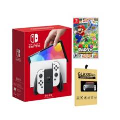 Consola Nintendo Switch Oled Blanca Mario Party Superstars Mica