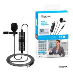 BOYA - Micrófono Condensador Omnidireccional - Solapa Balita Lavalier