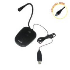pctronix - Micrófono de pedestal USB para PC Laptop -  PCTRONIX