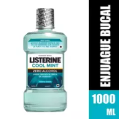 LISTERINE - Enjuague Bucal Listerine Cool Mint Zero Alcohol 1 Litro