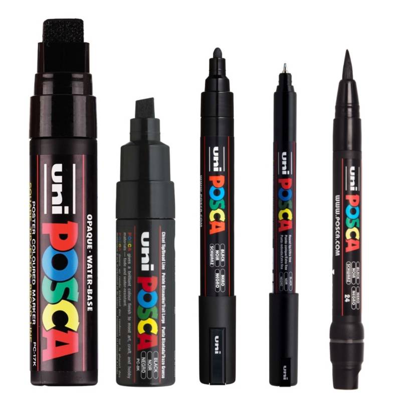 Set Marcadores Posca Black Collection – Liberacrea