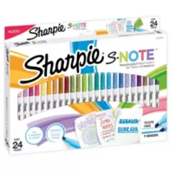 SHARPIE - Marcadores Creativos S-note x 24