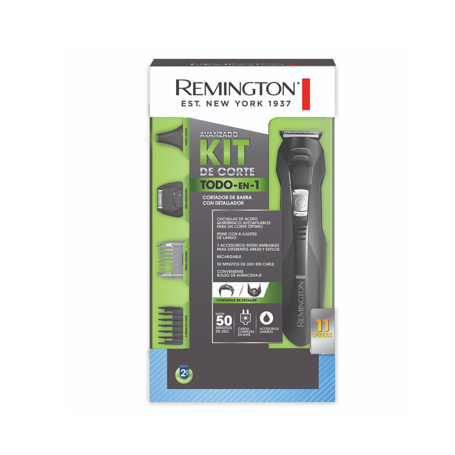 Maquina Cortadora de Barba Remington con Detallador Kit Todo en 1