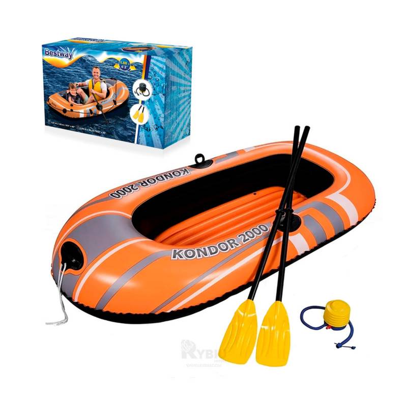 Importadora Gadiventas - ** #Bote Inflable Marca Bestway Para  Rios,lagos,#piscinas. ** Es una #barca #hinchable que es genial para los  niños. La barca está hecha de un #vinilo resistente que ha sido