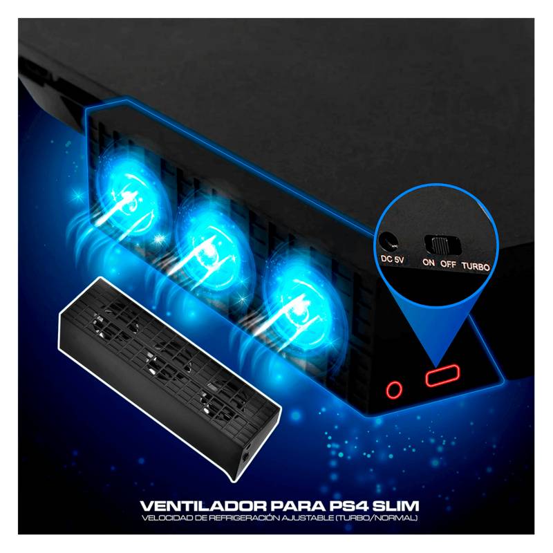 Cooler Para PlayStation 4 Slim Ventilador Ps4 Slim - RAC STORE
