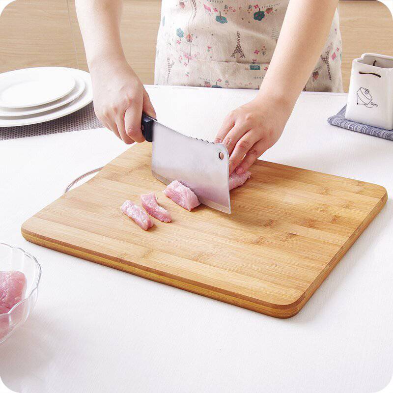 Tabla de picar en madera de bambú con tuppers para cocina - HEPA