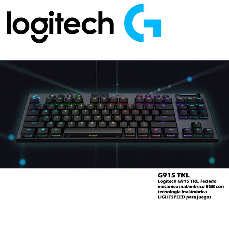 LOGITECH - Teclado Logitech G915 TKL Lightspeed 01