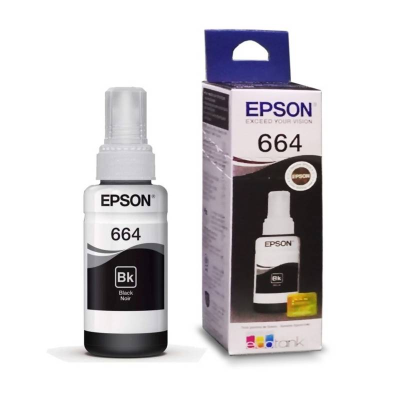 Botella De Tinta Epson T664120 Negro Original Epson 9678