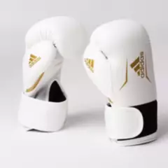 ADIDAS - Guantes de boxeo Adidas Speed 100 blanco-dorado 10 onzas