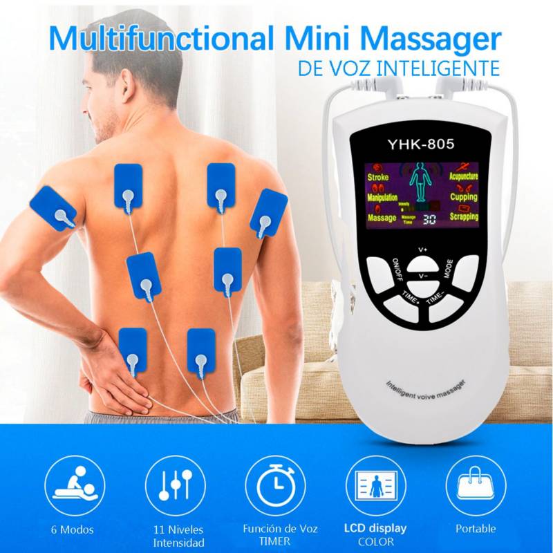 Haofy Electroestimulador Muscular Profesional, Masajeador Muscular  Electrico EMS, Masajeador Estimulador Muscular, Tens y EMS  Electroestimulador, Masajeador Tens : : Salud y Cuidado  Personal