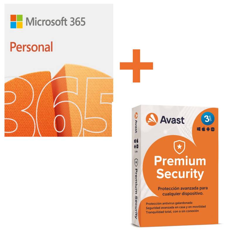 PROMO: Office 365 Personal + Avast Premium Sec 3PC (Digital) MICROSOFT |  