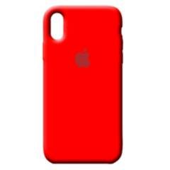 Funda Silicone Case Para iPhone X XS - Rojo