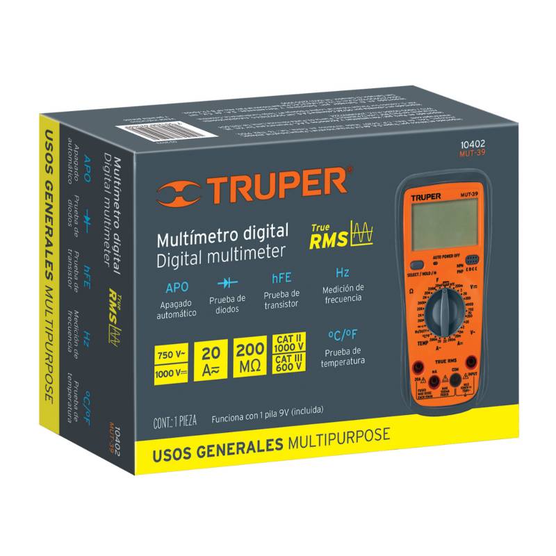 Multímetro Digital - Profesional - Detector - Medidor De Voltaje - S/.69 -  NikoStore Perú