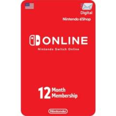 Membresia Nintendo Switch Online 12 Meses Usa [Digital]