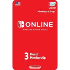 Membresia Nintendo Switch Online 3 Meses Usa [Digital]