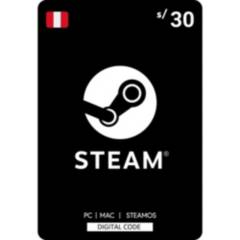 Steam Wallet Gift Card 30 Soles Perú [Digital]