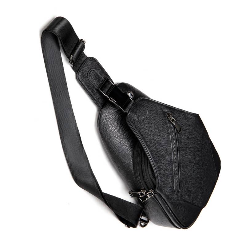 Mochila Morral Bandolera Riñonera de Cuero Pu Accesorio para Hombre INSPIRA