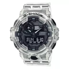 G-SHOCK - Reloj G-Shock Resina Gris Transparente con Negro GA-700SKE