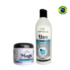 LA BRASILIANA - Shampoo Sin Sal Post Alisado y Mascarilla - LA BRASILIANA