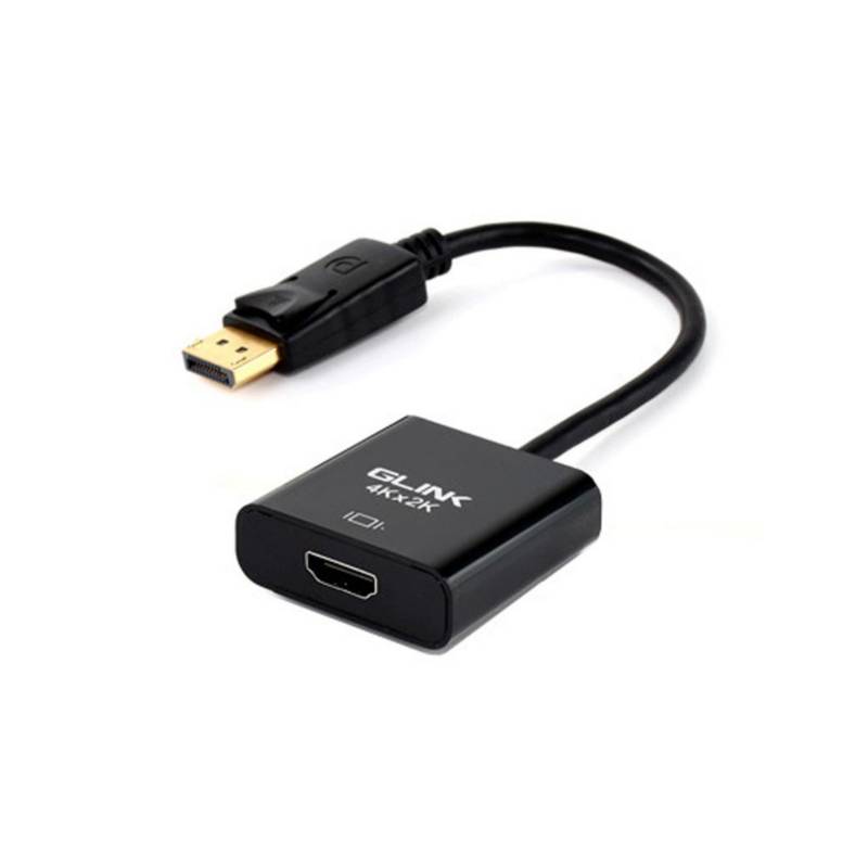 Adaptador Convertidor DisplayPort a HDMI GLINK 4k ultra HD Dp A