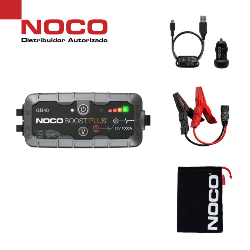 NOCO GB40 Arrancador Portátil de Batería Auto Booster Jumper NOCO