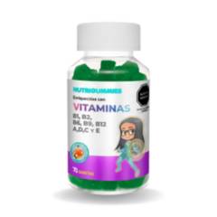 Multivitamínico Nutrigummies Vitaminas B1 B2 B6 B9 B12 A D C y E