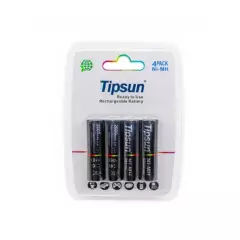 TIPSUN - Pack 4 pilas AA 2600mAh recargables