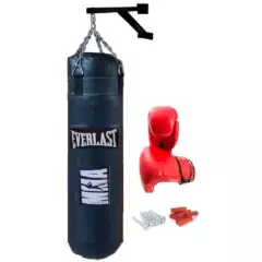 SPORT RICHMAR - Saco de boxeo lleno 100cm rack cadena y guantes