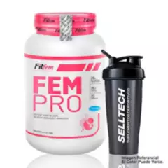 FITFEM - Proteína Fitfem Fem Pro 1.1 kg Chocolate  Shaker