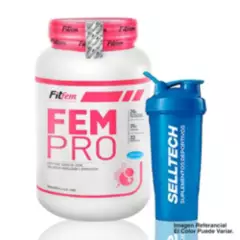 FITFEM - Proteína Fitfem Fem Pro 1.1 kg Vainilla  Shaker