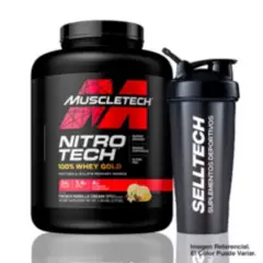MUSCLETECH - Proteína Muscletech Nitro Tech 100% Whey Gold 5 Lb Vainilla