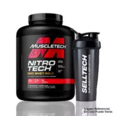 MUSCLETECH - Proteína Nitrotech Whey Gold 5 Lb Strawberry + Shaker