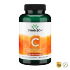 Swanson Vitamina C 1000 mg con Rose Hips - 90 Caps