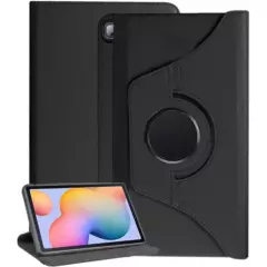 GENERICO - Funda de Tablet Galaxy Tab S6 Lite - Giratorio Flip cover Negro