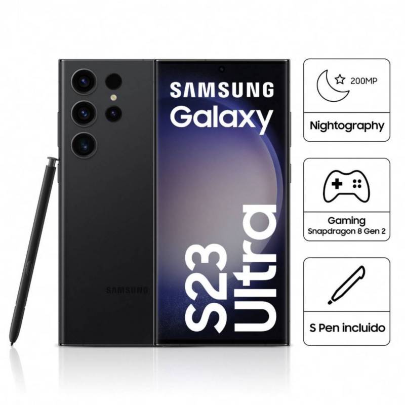 SAMSUNG - Samsung Galaxy S23 Ultra 5G 256gb 12gb ram dual Sim Negro
