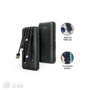 Cargador Portatil Power Bank Digital de 10000 mAh 4 Entradas SASARU