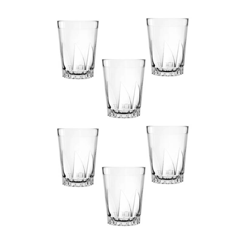 Set de Vasos de Vidrio 6 Piezas - Promart