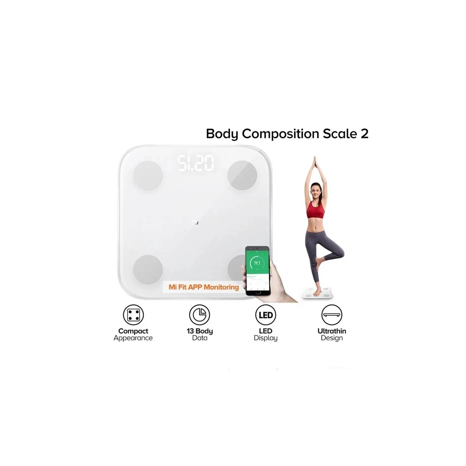  Xiaomi Mi Body Composition Scale 2 Mi Fit App Smart Mi