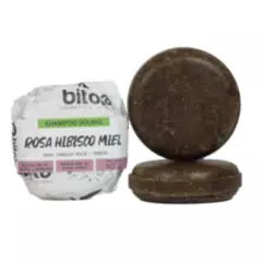 BITOKA - Shampoo Sólido Bitoka Cabellos Secos Maltratados Rosa Hibisco y Miel