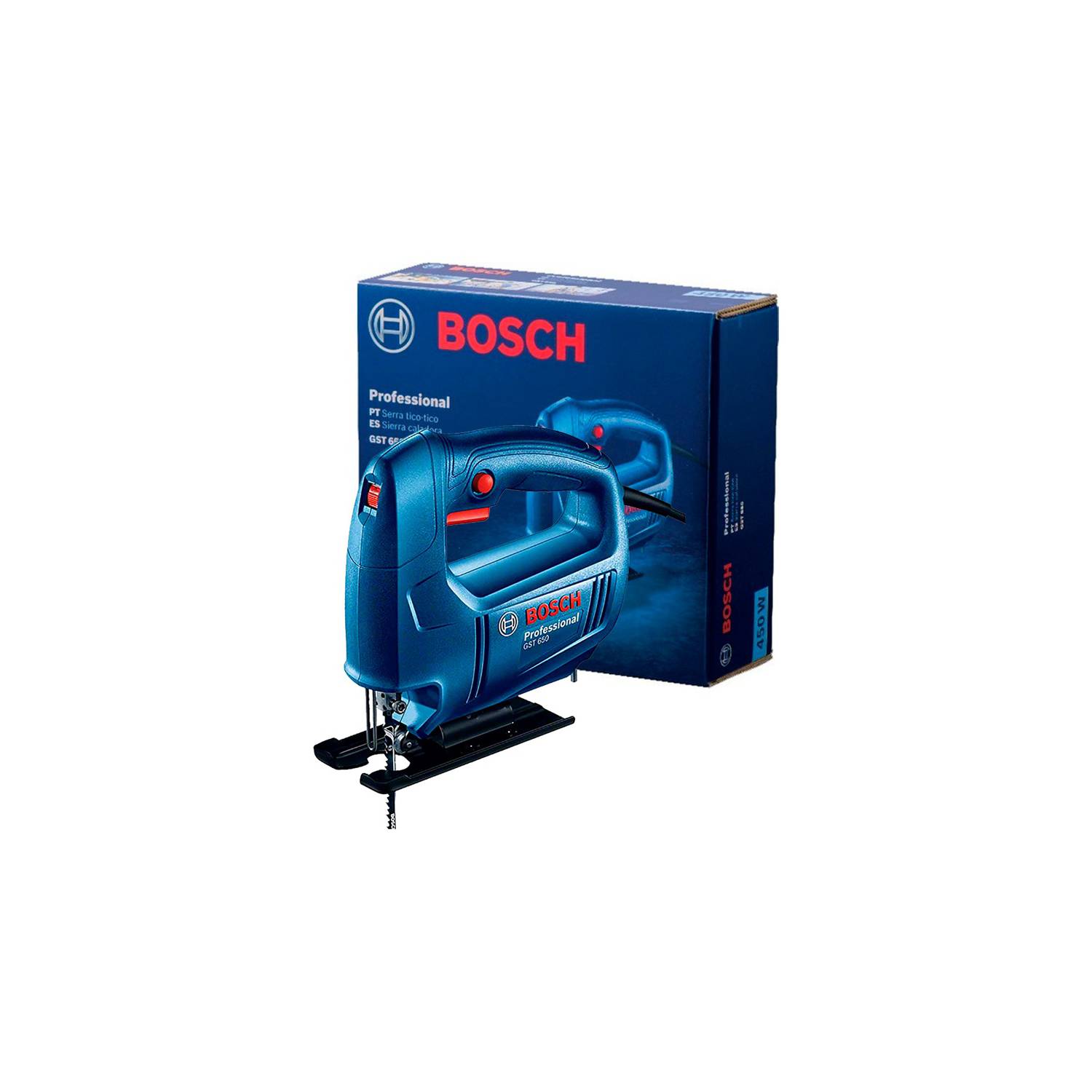 Sierra Caladora Bosch GST 650, 450W 3100spm Incluye Sierra Calar CC