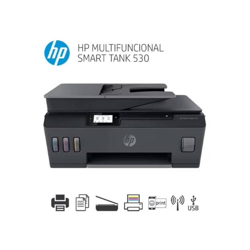 Impresora Hp Multifuncional Inalámbrica Smart Tank 530 Hp 8842