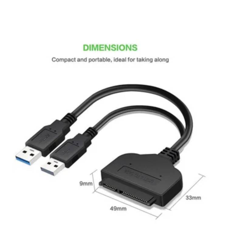 Cable Adaptador Lector Disco Duro Sata Ssd Hdd A Usb C 3.0