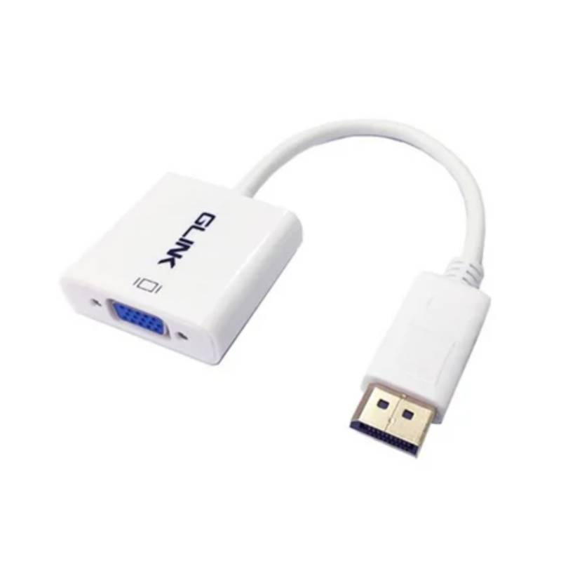 ADAPTADOR CONVERTIDOR GLINK DISPLAYPORT A VGA NEGRO