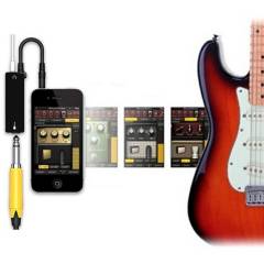 Adaptador para guitarra tipo irig para iphone android