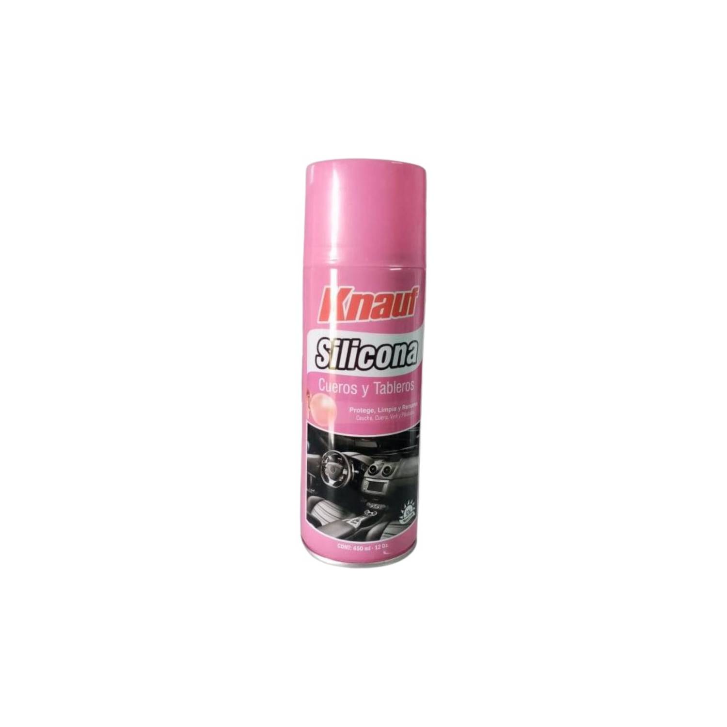 SILICONA CUERO Y TABLERO SPRAY CHICLE 450ML KNAUF – Ferropolis