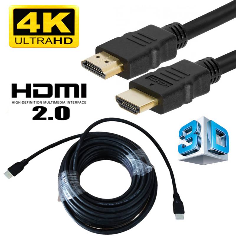 Cable HDMI 2.0 15 Metros SANTOFA Ultra HD 3D 4K 60hz 2160P PVC I