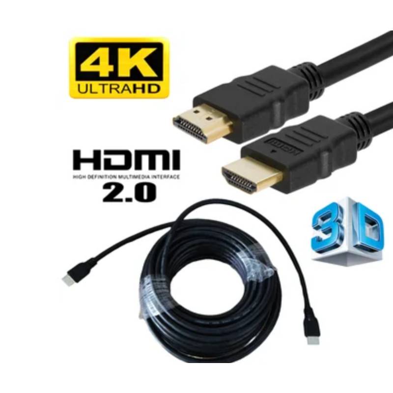 Cable Hdmi Global Largo 20 Metros Ultra Hd 4k V2.0 Negro !!