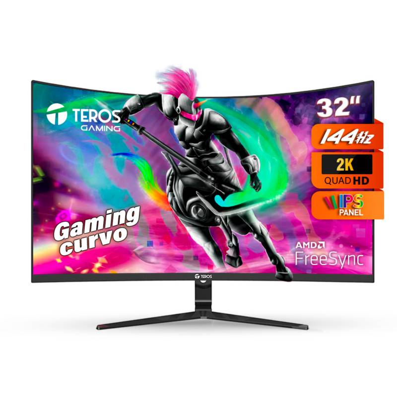 Monitor gaming teros 3196n 32 curvo 2k qhd 144hz 2ms 1440p TEROS