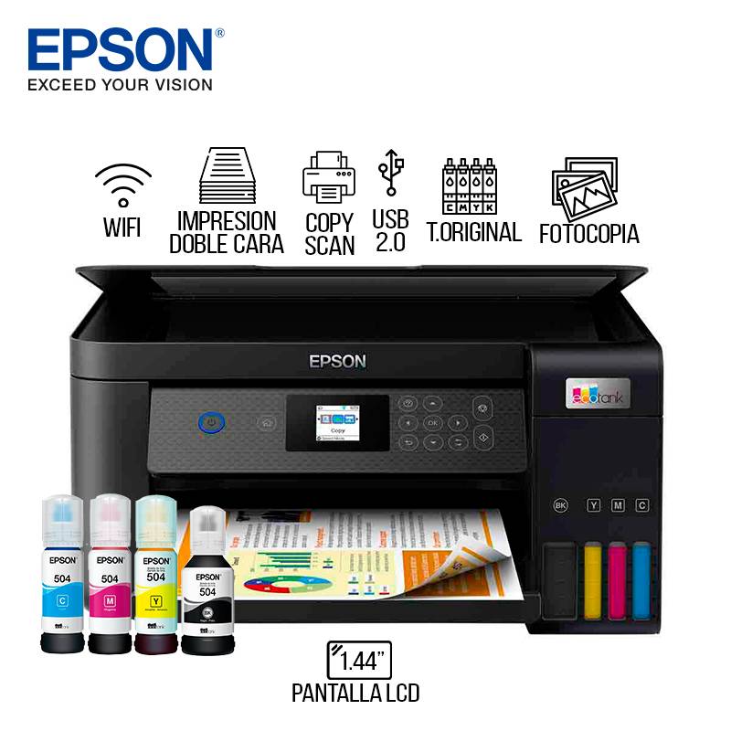 Impresora Epson EcoTank L4260 Multifuncional Wifi-Duplex-Pantalla